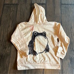 Cream Colored Frog Hoodie